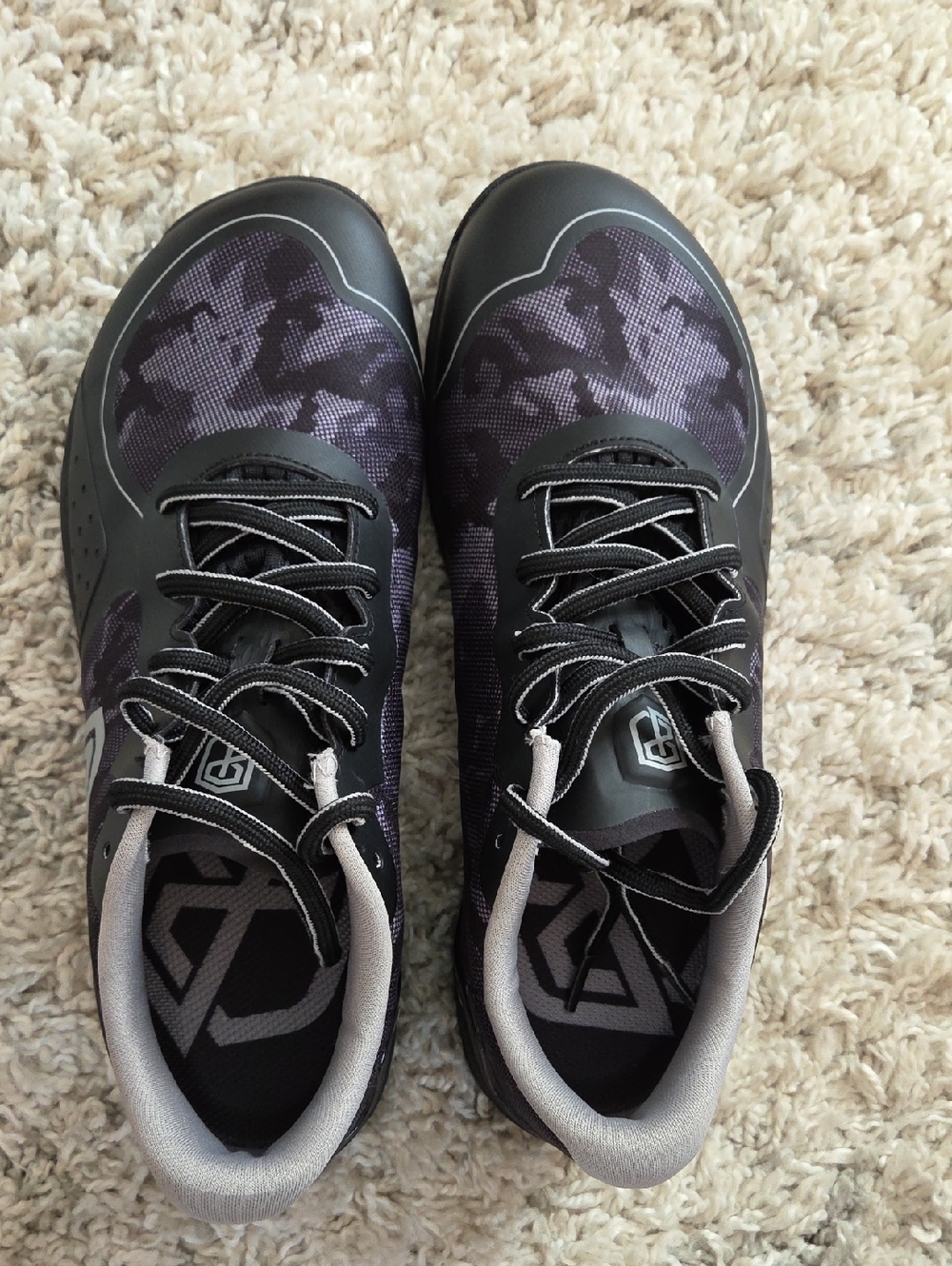 0Born Primitive Black and Gray Camo Athletic Shoes